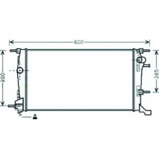 Radiatore acqua per RENAULT MEGANE dal 2008 al 2012