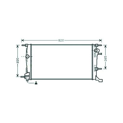 Radiatore acqua per RENAULT MEGANE dal 2008 al 2012 Codice OEM 214100016R