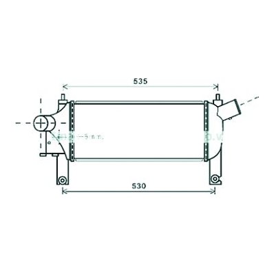 Intercooler per NISSAN NAVARA dal 2005 al 2010 Codice OEM 14461EB360