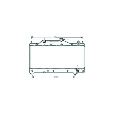 Radiatore acqua per TOYOTA AVENSIS dal 1997 al 2000 Codice OEM 164000D080