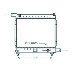 Radiatore acqua per MERCEDES-BENZ E dal 1993 al 1995