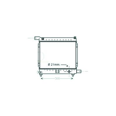 Radiatore acqua per MERCEDES-BENZ E dal 1984 al 1989 Codice OEM A1245007103