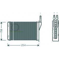 Scambiatore di calore per RENAULT EXPRESS dal 1986 al 1991