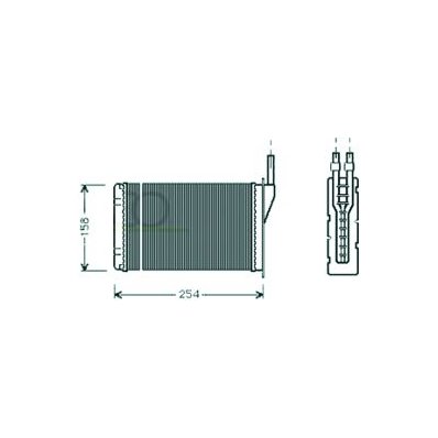 Scambiatore di calore per RENAULT SCENIC dal 2012 al 2016 Codice OEM 7701027078