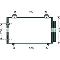 Condensatore per TOYOTA COROLLA dal 2001 al 2008