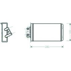 Scambiatore di calore per FIAT PALIO dal 2001 al 2005