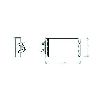 Scambiatore di calore per FIAT PALIO dal 1996 al 2001 Codice OEM 46723061