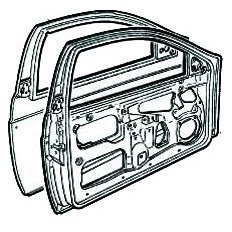 Porta SX per LANCIA Y dal 1995 al 2000 lato sinistro guidatore