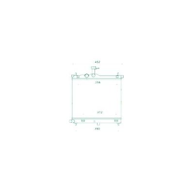 Radiatore acqua per HYUNDAI i10 dal 2007 al 2010 Codice OEM 253100X330