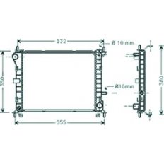 Radiatore acqua per FORD FOCUS dal 1998 al 2001