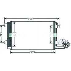 Condensatore per AUDI A3 dal 2003 al 2005