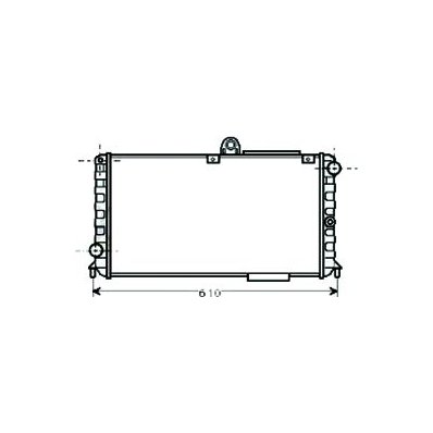 Radiatore acqua per ALFA ROMEO 33 dal 1990 al 1994 Codice OEM 60538379