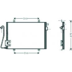 Condensatore per RENAULT CLIO dal 1998 al 2001