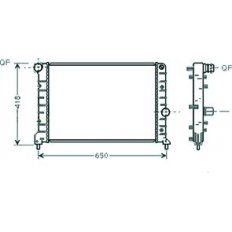 Radiatore acqua per ALFA ROMEO 147 dal 2000 al 2004