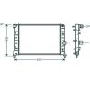 Radiatore acqua per ALFA ROMEO 147 dal 2000 al 2004