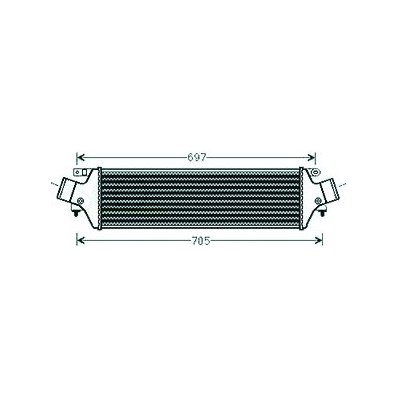 Intercooler per ALFA ROMEO GIULIETTA dal 2010 al 2016 Codice OEM 50514486