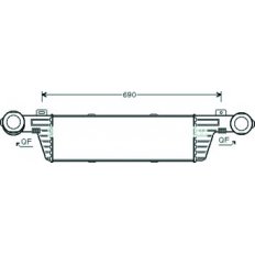 Intercooler per MERCEDES-BENZ E dal 1995 al 1999