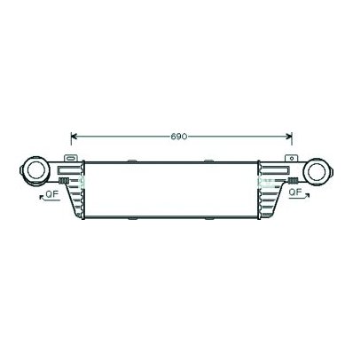 Intercooler per MERCEDES-BENZ E dal 1995 al 1999 Codice OEM 2105001500