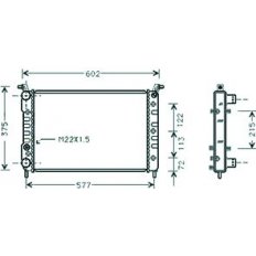 Radiatore acqua per FIAT PALIO dal 1996 al 2001