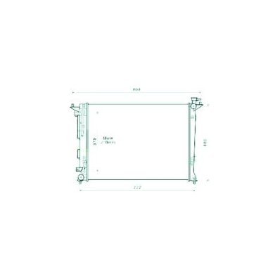 Radiatore acqua per HYUNDAI iX35 dal 2010 al 2013 Codice OEM 253102Y510