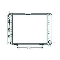 Radiatore acqua per MERCEDES-BENZ 190 W201 dal 1983 al 1993