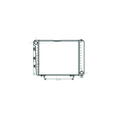Radiatore acqua per MERCEDES-BENZ 190 W201 dal 1983 al 1993 Codice OEM A2015002803