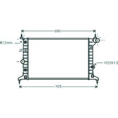 Radiatore acqua per OPEL VECTRA B dal 1995 al 1999