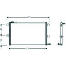 Condensatore per VOLKSWAGEN CADDY dal 1995 al 2004