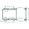 Radiatore acqua per CITROEN XSARA PICASSO dal 1999 al 2003