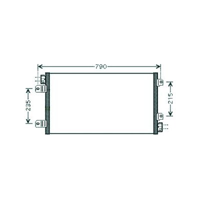 Condensatore per NISSAN INTERSTAR dal 2002 al 2006 Codice OEM 4403238