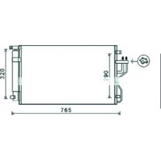 Condensatore per KIA SPORTAGE dal 2008 al 2010