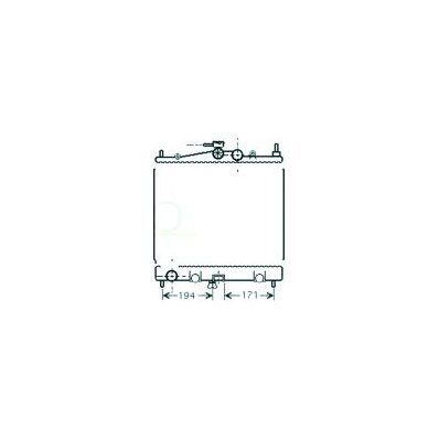 Radiatore acqua per NISSAN NOTE dal 2005 al 2008 Codice OEM 21410AX600