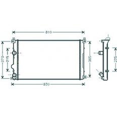 Radiatore acqua per RENAULT MASTER dal 2003 al 2010