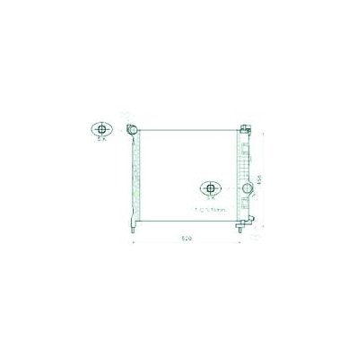 Radiatore acqua per OPEL MERIVA dal 2010 al 2014 Codice OEM 1300308