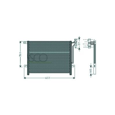 Condensatore per BMW 3 E46 dal 1998 al 2001 Codice OEM 350203441000