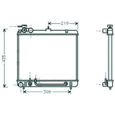 Radiatore acqua per HYUNDAI ATOS dal 1997 al 1999