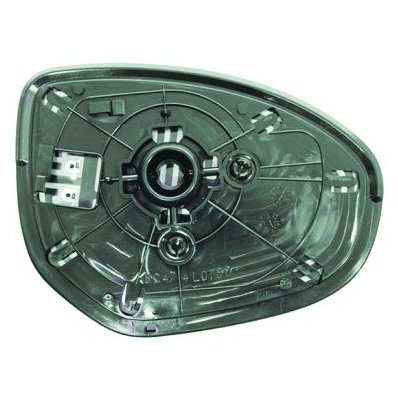 Piastra specchio retrovisore termica per MAZDA 2 dal 2008 al 2010 lato sinistro guidatore Codice OEM G33C691G7A