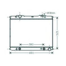 Radiatore acqua per KIA SORENTO dal 2002 al 2006