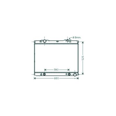 Radiatore acqua per KIA SORENTO dal 2002 al 2006 Codice OEM 253103E020