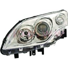 Proiettore cromato per RENAULT LAGUNA dal 2007 al 2010 lato sinistro guidatore