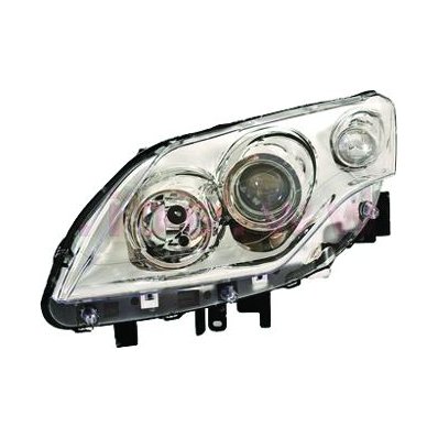 Proiettore cromato per RENAULT LAGUNA dal 2007 al 2010 lato sinistro guidatore Codice OEM 260600038R