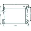 Radiatore acqua per FIAT PUNTO dal 2009 al 2012