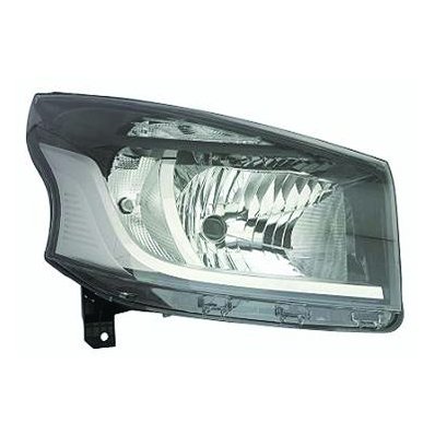 Proiettore nero per RENAULT TRAFIC dal 2014 lato destro passeggero Codice OEM 260108724R