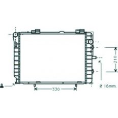 Radiatore acqua per MERCEDES-BENZ C W202 dal 1997 al 2000