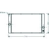 Radiatore acqua per VOLVO V50 dal 2004 al 2007
