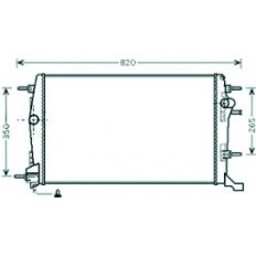 Radiatore acqua per RENAULT SCENIC dal 2012 al 2016