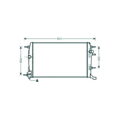 Radiatore acqua per RENAULT SCENIC dal 2012 al 2016 Codice OEM 214100017R