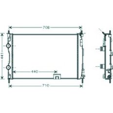 Radiatore acqua per NISSAN QASHQAI dal 2007 al 2010
