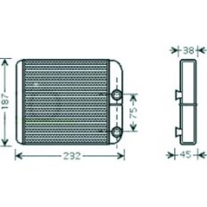 Scambiatore di calore per VOLVO S40 dal 1995 al 2000