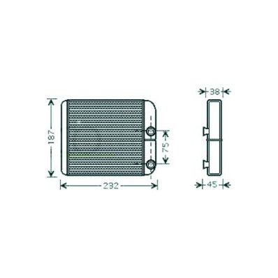 Scambiatore di calore per VOLVO S40 dal 1995 al 2000 Codice OEM MR568711